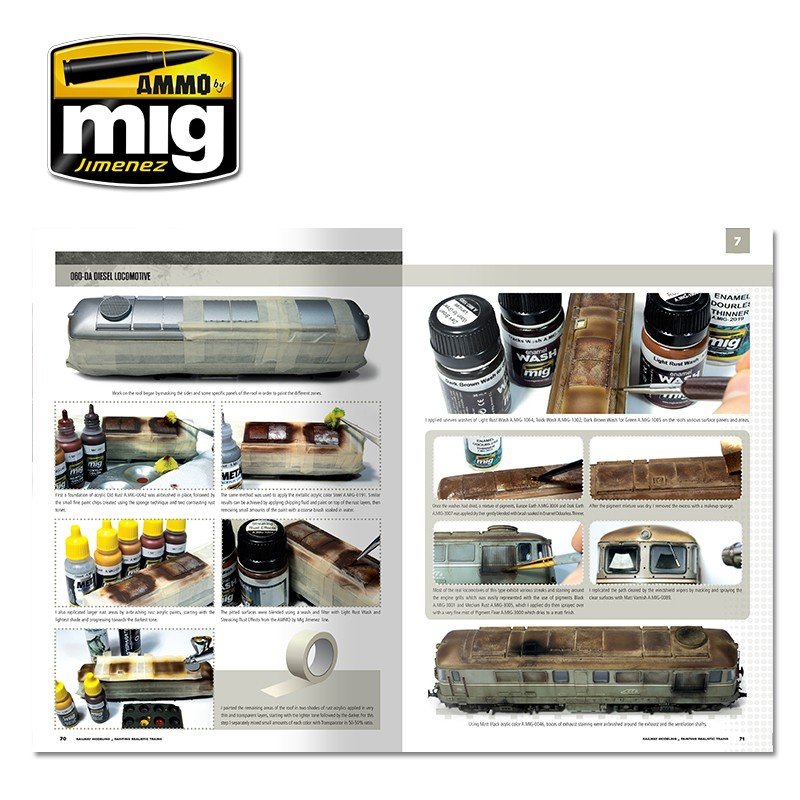 AMMO of Mig Jimenez 6250 MODELLING SCHOOL - RAILWAY MODELING: PAINTING REALISTIC TRAINS – zdjęcie 9