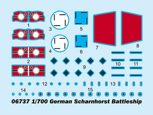 Trumpeter 06737 German Scharnhorst Battleship 1/700 – zdjęcie 3