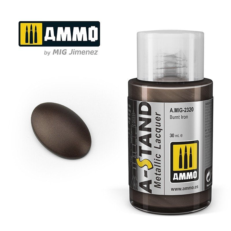 Ammo of Mig 2320 A-STAND Burnt Iron 30ml