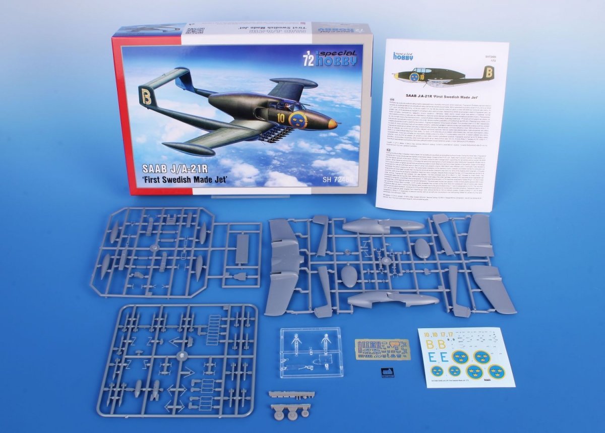 Special Hobby 72480 SAAB J/A-21R &amp;quot;First Swedish Made Jet&amp;quot; 1/72 – zdjęcie 5