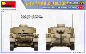 MiniArt 35333 Pz.Kpfw.IV Ausf. G Last/Ausf. H Early. NIBELUNGENWERK PROD. MAY-JUNE 1943. 2 IN 1 INTERIOR KIT 1/35 – zdjęcie 12