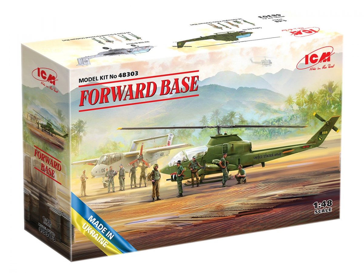 ICM 48303 FORWARD BASE, Cobra AH-1G + Bronco OV-10A 1/48 – image 2