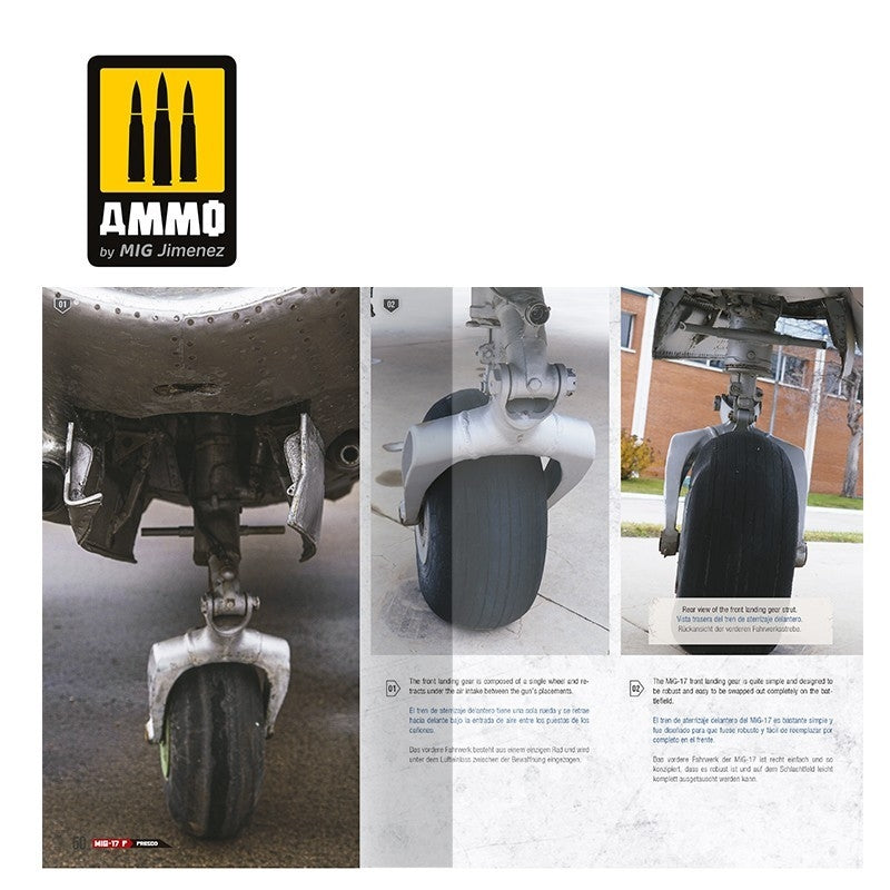 AMMO of Mig Jimenez 6084 MIG-17F / LIM-5 / SHENYANG J-5 - VISUAL MODELERS GUIDE (Multilingual - English, Spanish, German) – zdjęcie 6