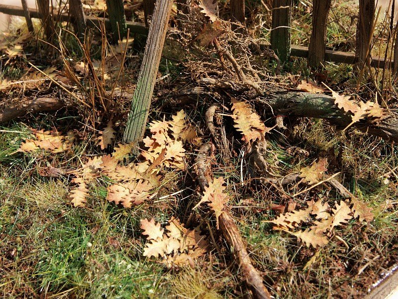 Model Scene L3-202 Oak - dry leaves 1/32, 1/35 – zdjęcie 2