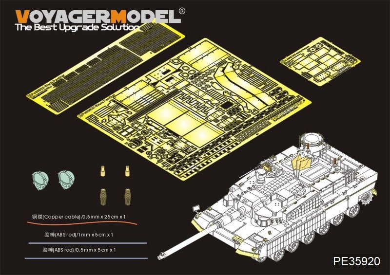 Maquette Voyager PE35920, char de combat principal K2 Black Panther de l'armée de la République de Corée (échelle 1/35) pour ACADEMY.