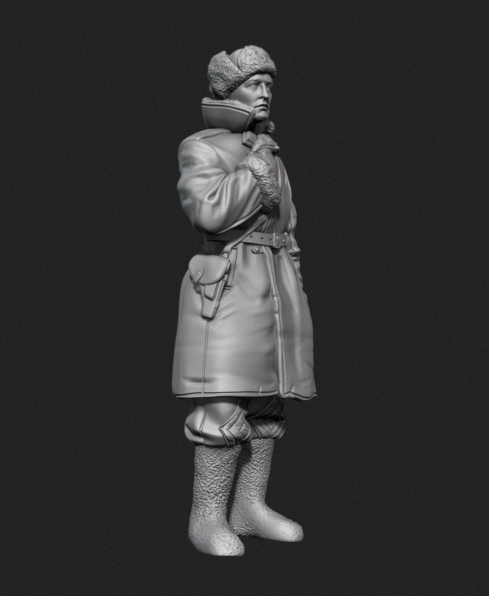Panzer Art FI35-129 Soviet tank officer in sheepskin coat No.1 1/35 – zdjęcie 4