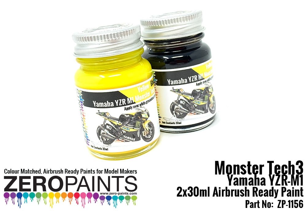 Zero Paints ZP-1156 Monster Tech3 Yamaha YZR-M1 Paint Set 2x30ml – zdjęcie 2