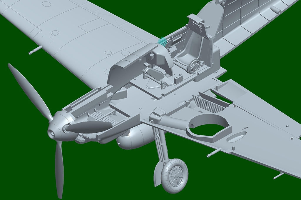 Hobby Boss 81791 Messerschmitt Bf109E-3 1/48 – zdjęcie 10