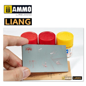 Liang 0005 Splashes Blood Effects Airbrush Stencils – zdjęcie 7