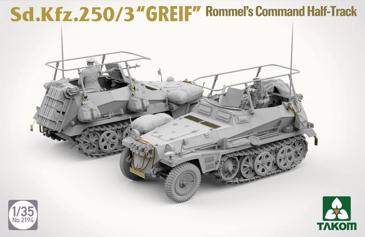 Takom 2194 Sd.Kfz 250/3 Greif Rommel Command Half-Track 1/35 – image 2