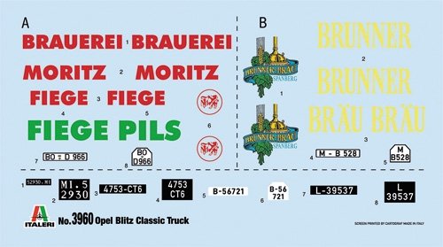 Italeri 3960 Opel Blitz Classic 1/24 – zdjęcie 3