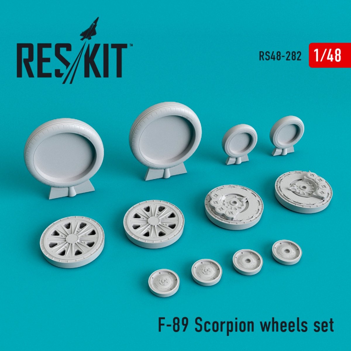 RESKIT RS48-0282 F-89 &amp;quot;SCORPION&amp;quot; WHEELS SET 1/48