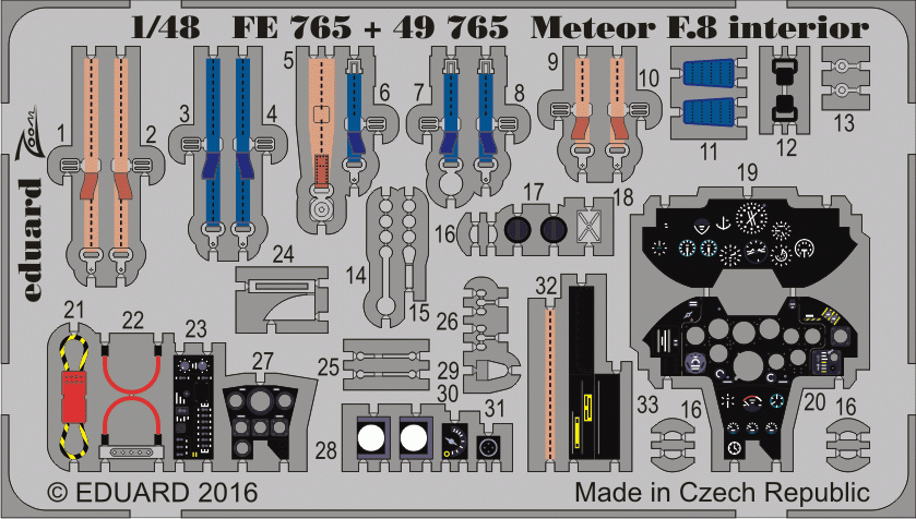 Eduard FE765 Meteor F.8 AIRFIX 1/48