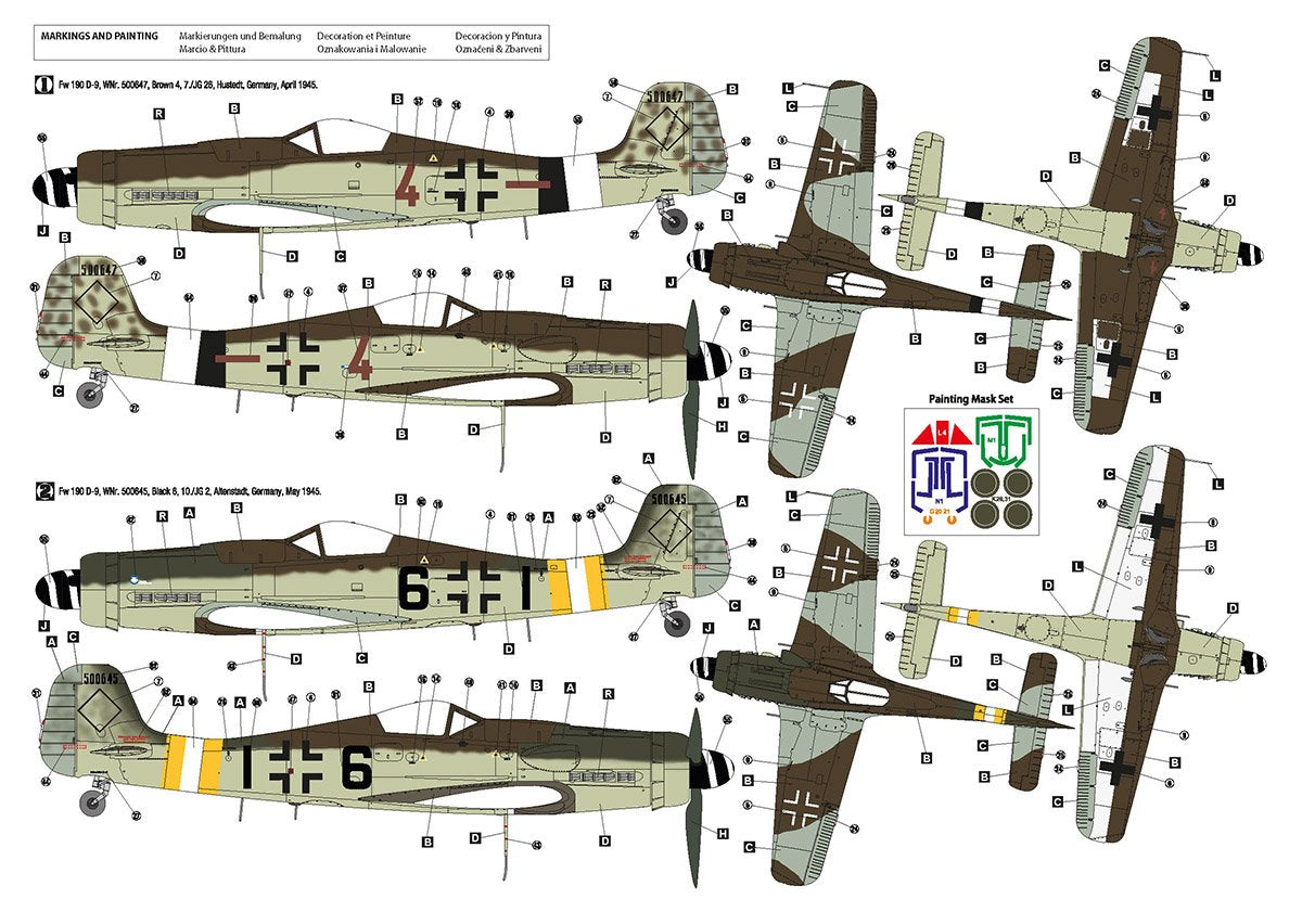 Hobby 2000 32012 Fw 190 D-9 Late Production (HASEGAWA + CARTOGRAF + MASKI) 1/32 – zdjęcie 2
