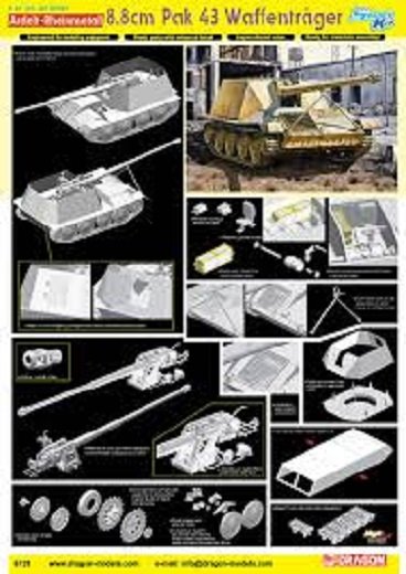 Dragon 6728 Ardelt-Rheinmetall 8.8cm Pak 43 Waffentrager 1/35 – image 2
