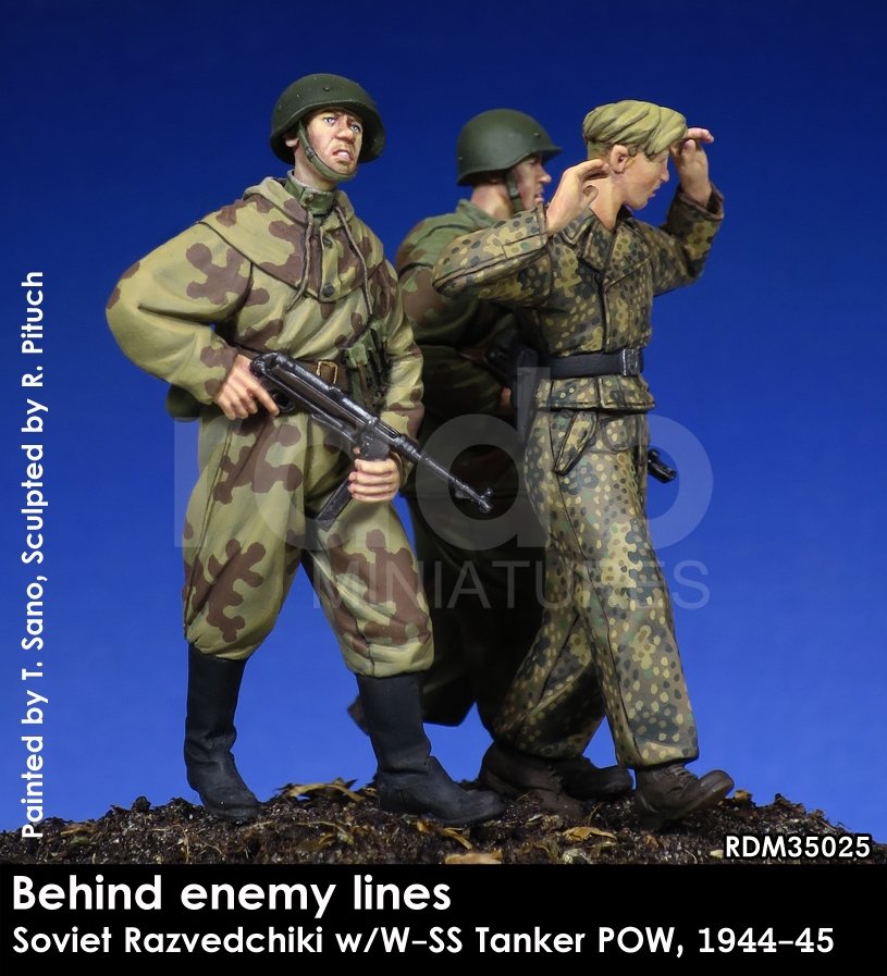RADO Miniatures RDM35025 Soviet Razvedchiki w/W-SS tanker POW, (1944-45) 1/35 – image 5