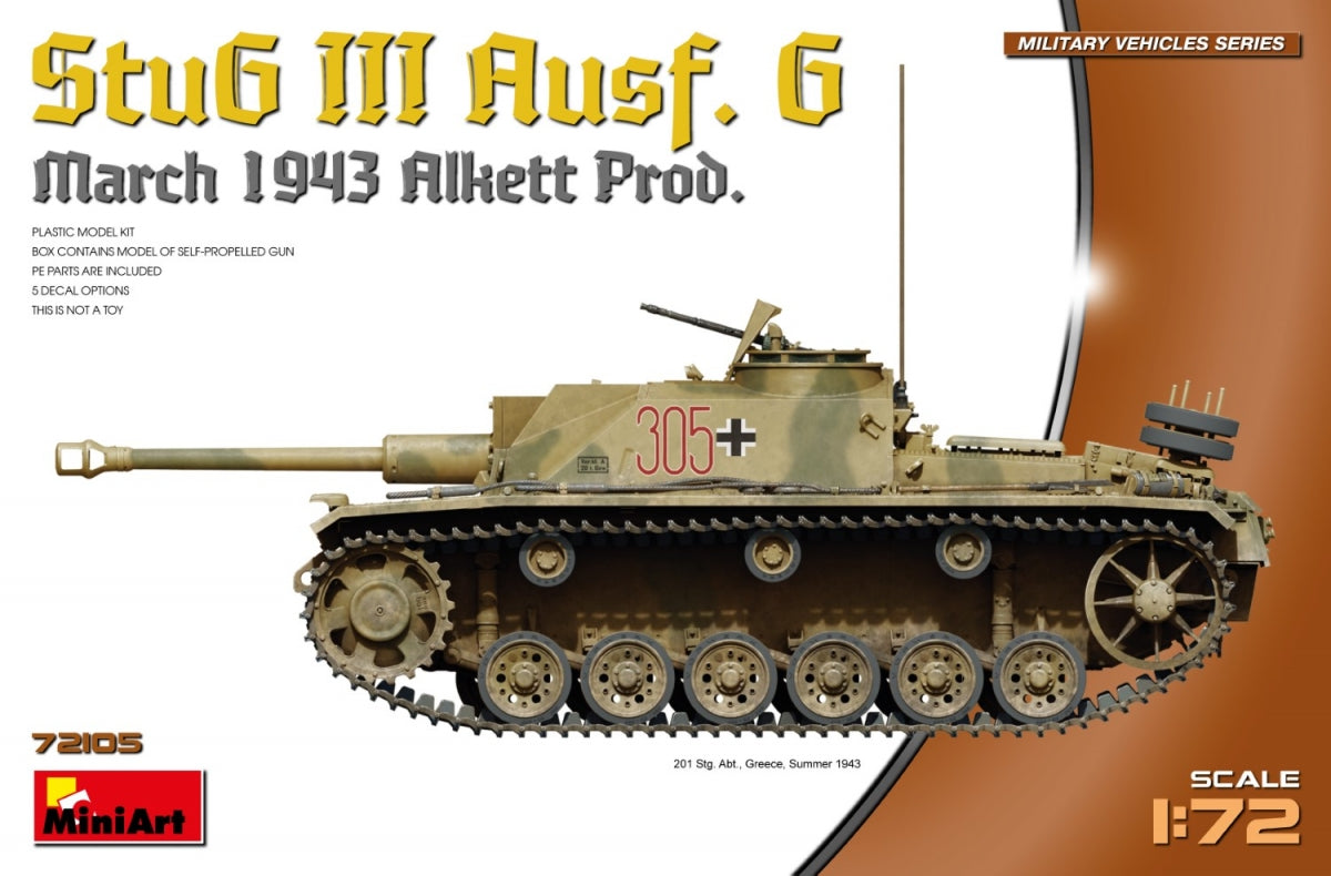MiniArt 72105 StuG III Ausf. G March 1943 Prod. 1/72