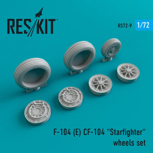 RESKIT RS72-0009 F-104E/CF-104 &amp;quot;STARFIGHTER&amp;quot; WHEELS SET 1/72