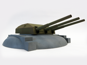 Modelcollect UA72344 Austratt fort coastal artillery site triple 28cm turret Caesar 1/72 – zdjęcie 5