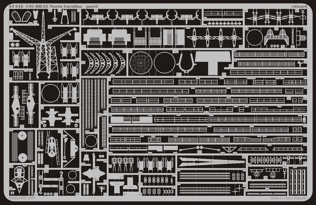 Eduard 53018 USS BB-55 North Carolina 1/350 Trumpeter – zdjęcie 2