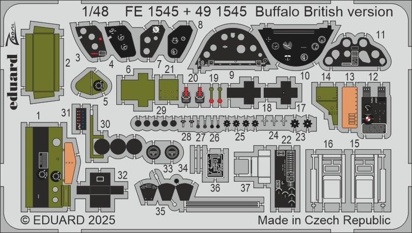 Eduard FE1545 Buffalo British version TAMIYA 1/48
