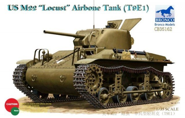 Bronco CB35162 US M22 Locust - Char aéroporté (T9E1) (1/35)