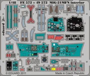 Eduard FE572 MiG-21MFN interior SA EDUARD 1/48