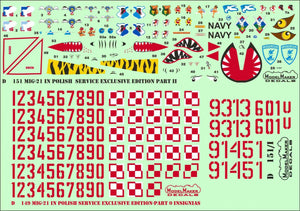 ModelMaker Decals D48151 MiG-21 in Polish service exclusive edition part II 1/48 – zdjęcie 5