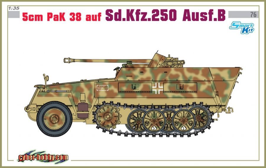 Cyber Hobby 6720 5cm PaK 38 auf Sd.Kfz.250 Ausf.B 1/35