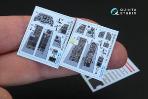 Quinta Studio QD48168 F-16B 3D-Printed &amp;amp; coloured Interior on decal paper (for Kinetic kit) 1/48 – zdjęcie 2