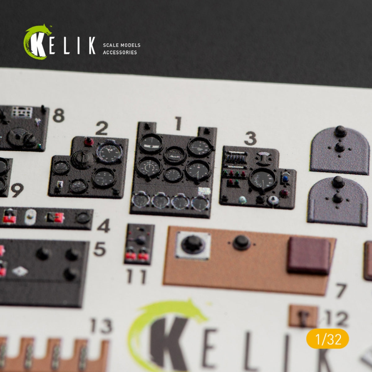 KELIK K32008 KI-61-I INTERIOR 3D DECALS FOR HASEGAWA KIT 1/32 – immagine 2