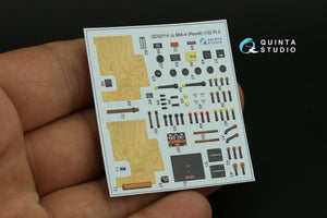 Quinta Studio QD32114 Ju 88A-4 3D-Printed &amp;amp; colored Interior on decal paper (Revell) 1/32 – image 10