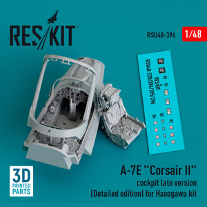 RESKIT RSU48-0396 A-7E &amp;quot;Corsair II&amp;quot; cockpit late version (Detailed edition) for Hasegawa kit (3D Printed) 1/48 – zdjęcie 2