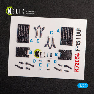 KELIK K72054 F-15I IAF RA`AM - INTERIOR 3D DECALS FOR GWH KIT 1/72 – zdjęcie 2