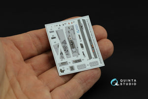 Quinta Studio QD32176 MiG-29A NATO service 3D-Printed &amp;amp; coloured Interior on decal paper (Trumpeter) 1/32 – zdjęcie 4