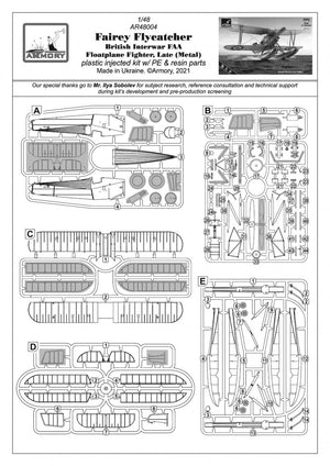 Armory Models 48004 Fairey Flycatcher British Interwar FAA Floatplane Fighter, Late (Metal) 1/48 – zdjęcie 3