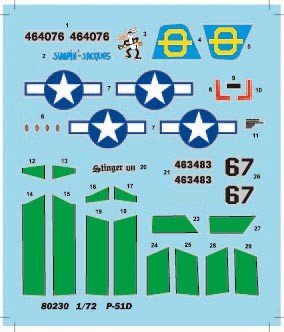 Hobby Boss 80230 P-51D Mustang 1/72 – zdjęcie 2