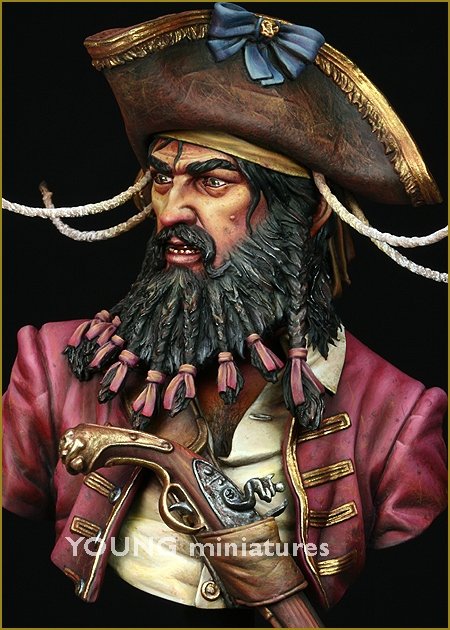 Young Miniatures YH1823 BLACK BEARD 1718 Queen Anne&amp;#39;s Revenge 1/10 – zdjęcie 8