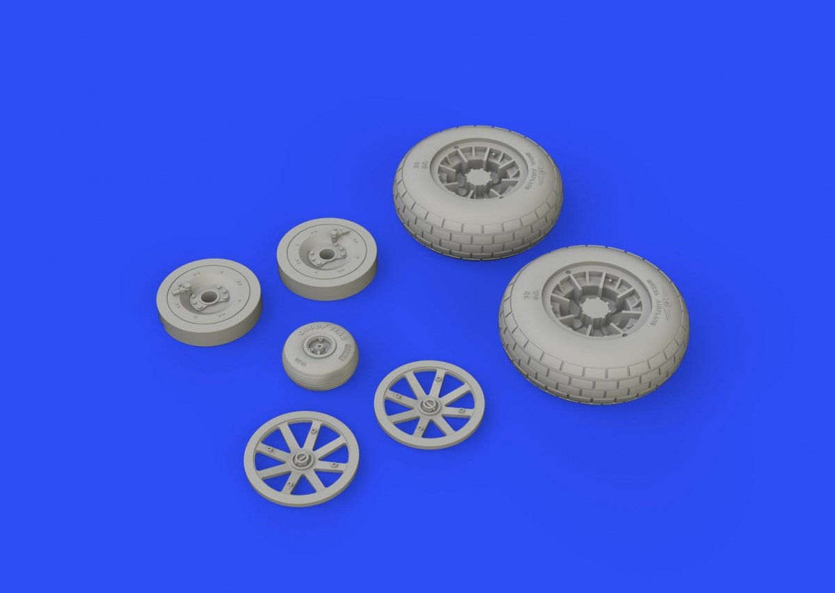 Eduard 632143 P-40N wheels 1/32 – zdjęcie 3