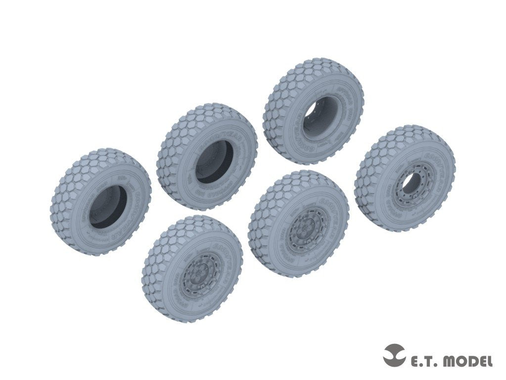 E.T. Model P35-131 KAMAZ-43509 Truck Sagged wheels &amp;amp; Spare Wheels for Zvezda kit 1/35 – zdjęcie 2