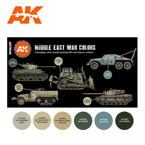 AK Interactive AK11648 3G MIDDLE EAST WAR COLORS 6x17ml – image 2