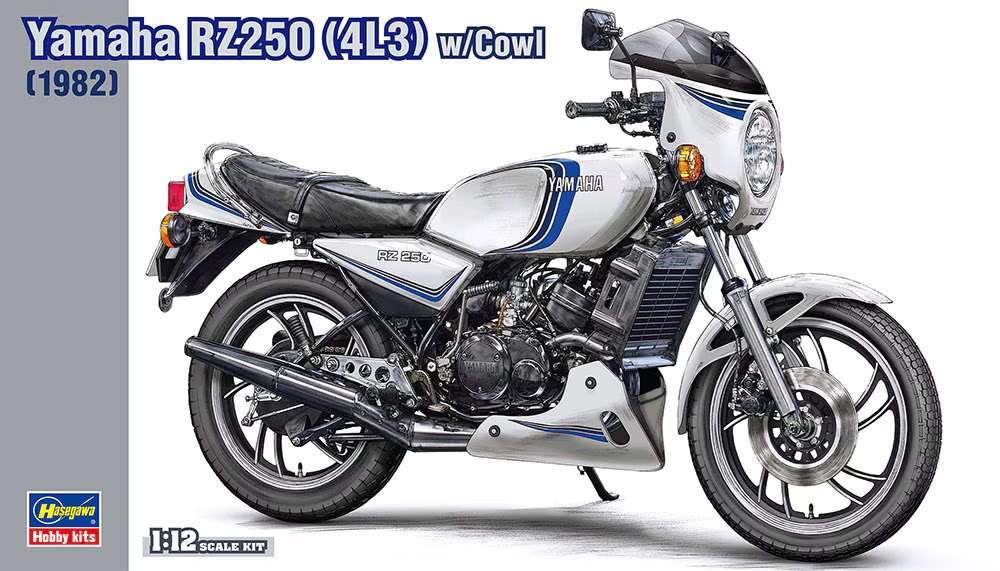 Hasegawa 21758 Yamaha RZ250 (4L3) w/Cowl (1982) 1/12
