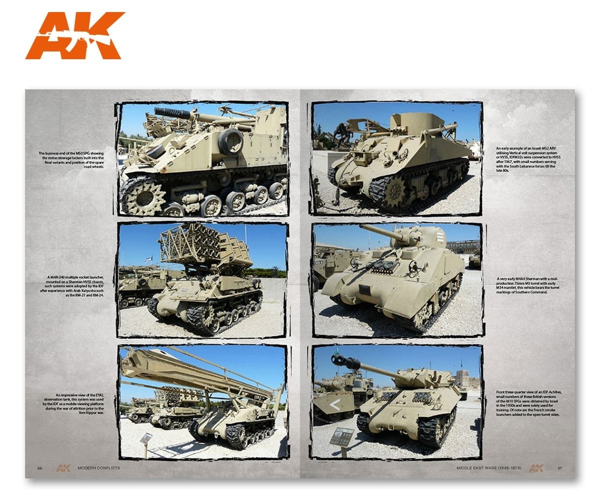 AK Interactive AK284 MIDDLE EAST WARS 1948-1973 VOL.1 PROFILE GUIDE (English) – zdjęcie 4