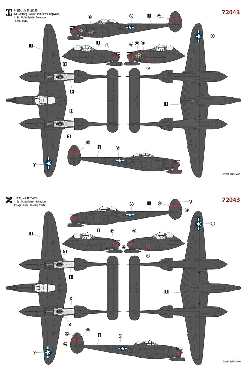 Hobby 2000 72043 P-38M Night Lightning – DRAGON 1/72 – zdjęcie 2