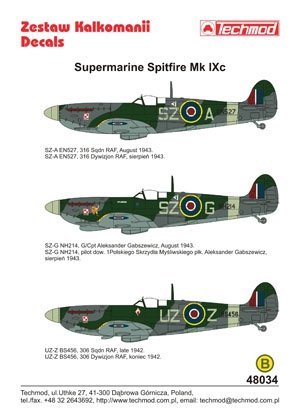 Techmod 48034 - Supermarine Spitfire Mk.IX 1/48 – zdjęcie 2