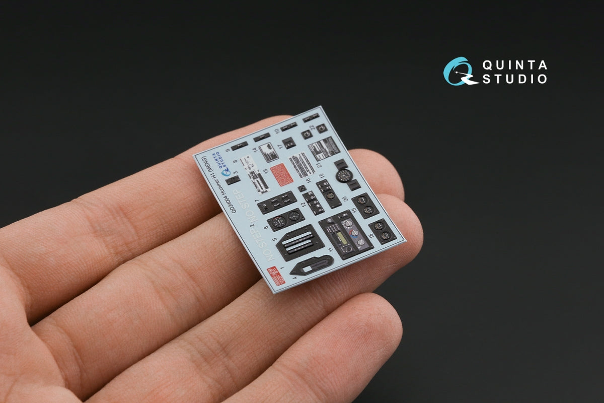 Quinta Studio QD24004 Hummer H1 3D-Printed &amp;amp; coloured Interior on decal paper (MENG) 1/24 – zdjęcie 7