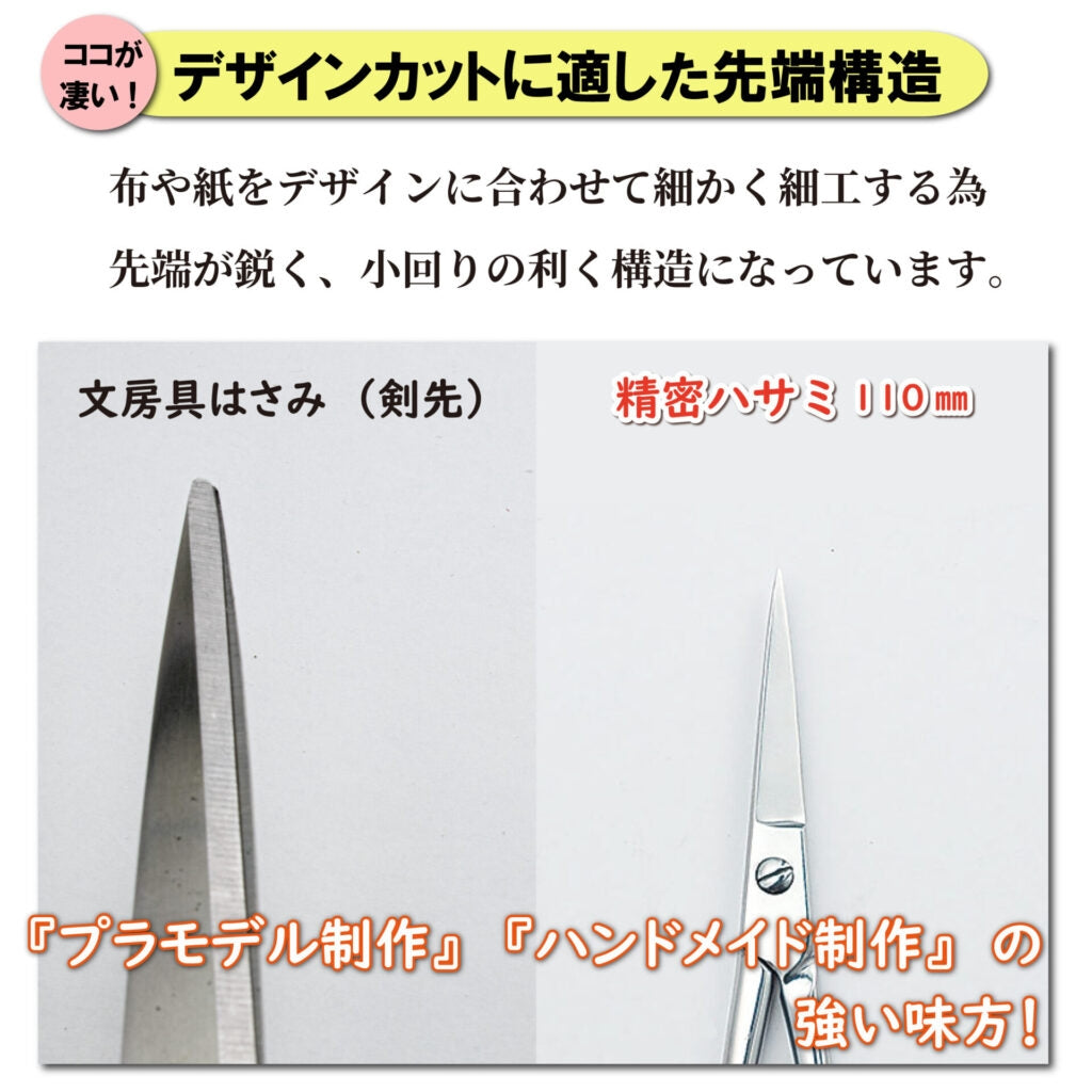 Mineshima TM-30 Precision scissors 110mm (straight) / Precyzyjne nożyczki proste – zdjęcie 3