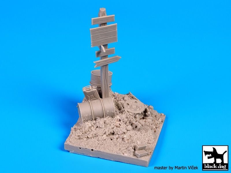 Black Dog D35042 Road signs base 1/35 – zdjęcie 6