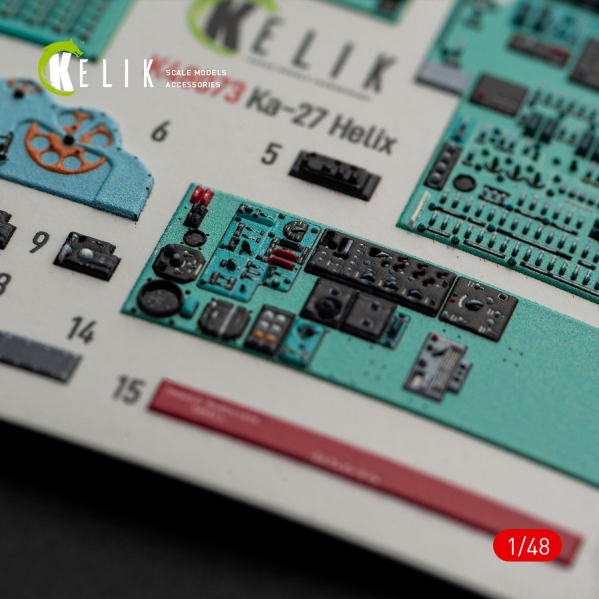 KELIK K48073 Ka-27 Helix interior 3D decals for HobbyBoss kit 1/48 – zdjęcie 5