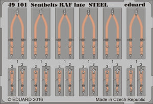 Eduard 49101 Seatbelts RAF late STEEL 1/48